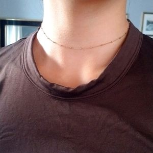 Mejuri gold plated sterling silver choker necklace